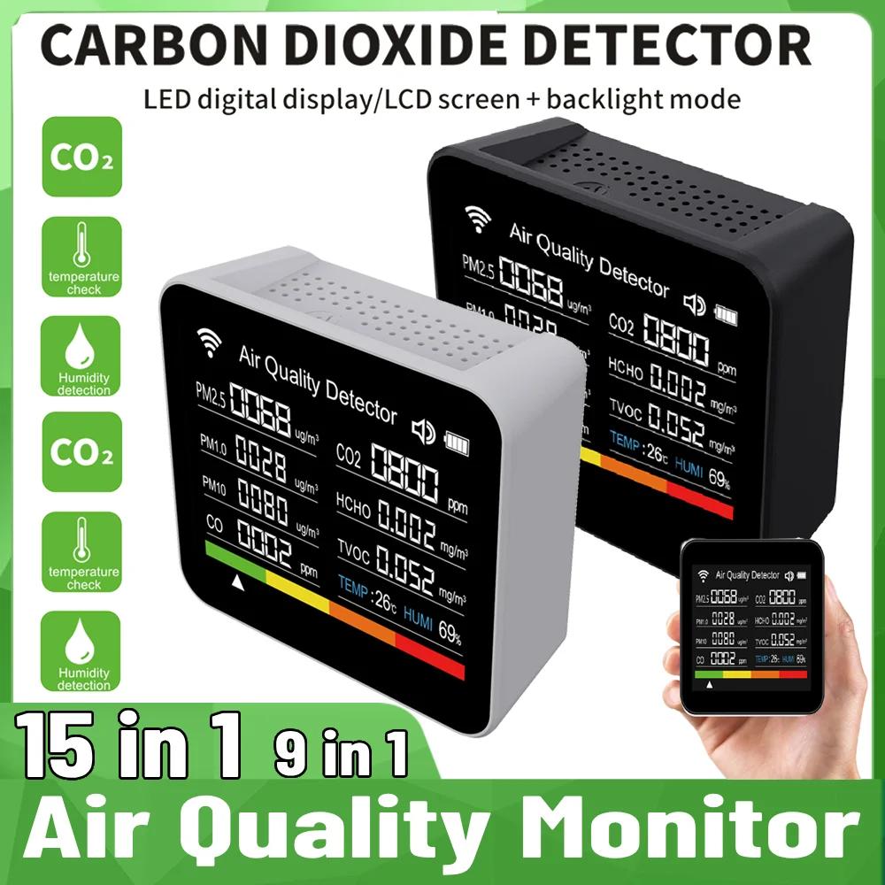   繫ǿ  ׽ CO2 跮 , CO2 CO TVOC HCHO PM2.5 PM1.0 PM10 µ  , 15 in 1